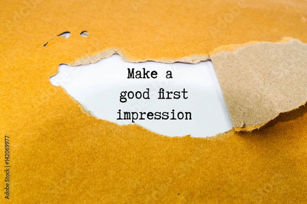 Obraz Make a good first impression 