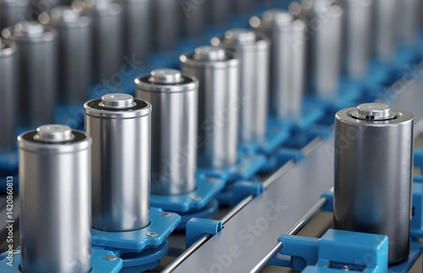 Obraz Industrial Battery Production Line