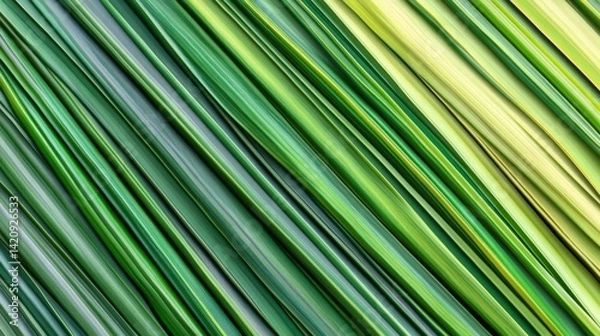 Fototapeta Striking Green Leaf Pattern