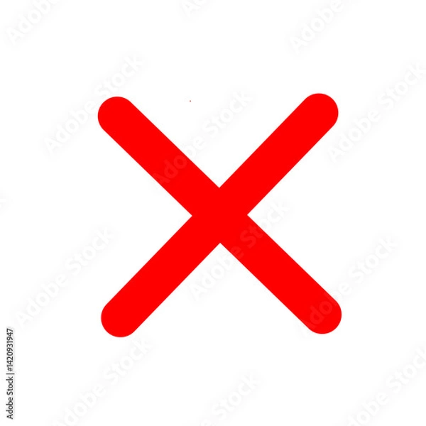 Obraz red cross mark