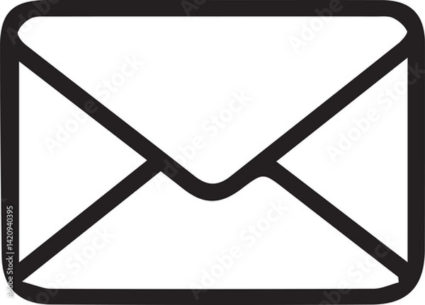 Obraz Mail Envelope Icon, Email Message Symbol, Letter Communication Vector
