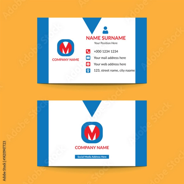 Obraz Booth Side Business Card Design