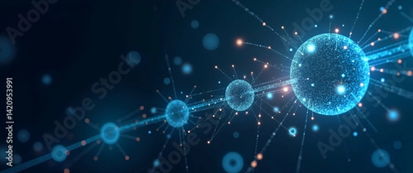 Fototapeta Advanced Visual Narrative: Cross-Border Tokenized Assets, Blockchain Asset Representation, Secure Token Exchanges, Transparent Digital Registries, Global Asset Transfers, Decentralized Finance - Conce