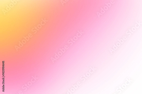 Obraz Abstract pink and yellow gradient background.