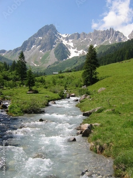 Obraz Alpejski potok