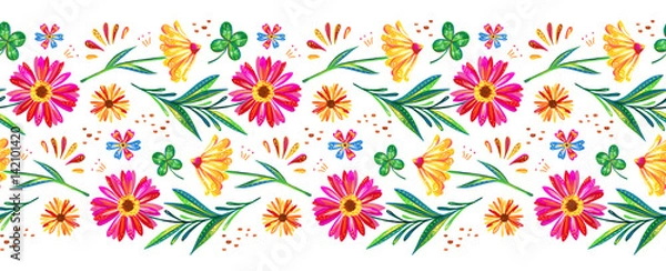 Obraz Spring Floral Repeat Border