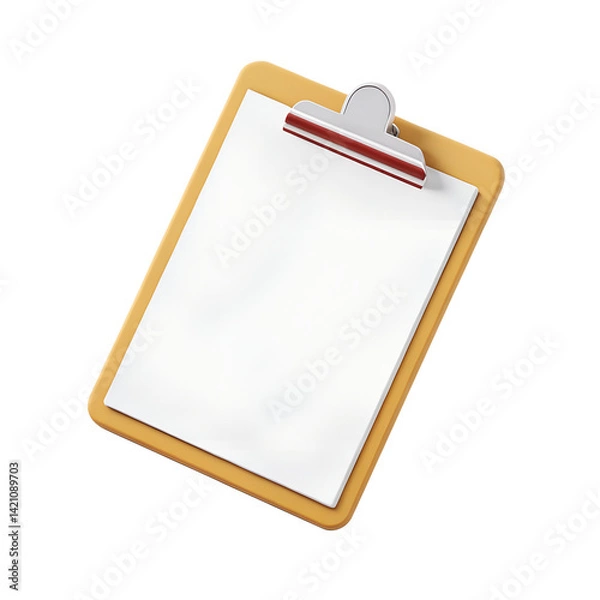 Obraz 3d file icon isolated on transparent background