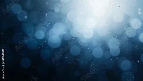 Fototapeta White blue black blurred abstract gradient on dark grainy background, glowing light, large banner size