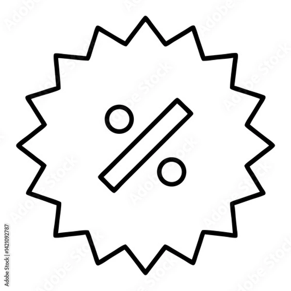 Obraz Discount Tag Icon Vector Illustration Design