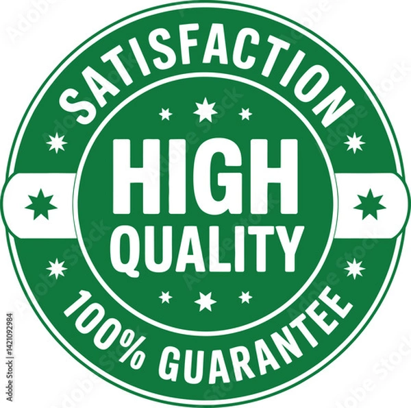 Obraz Ensure your customers' satisfaction with our high-quality products backed by a 100% guarantee
