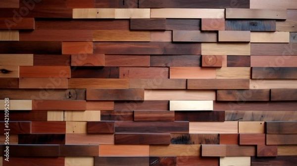 Obraz Abstract Wooden Wall Texture - Reclaimed Wood Paneling Background