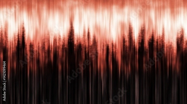 Fototapeta Abstract depiction of flowing red hues with darker shadows below