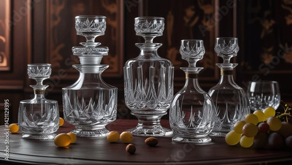 Obraz wine glasses on a table
