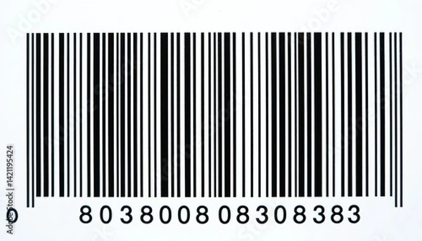 Fototapeta High Resolution Black and White Barcode Image Stock Photo Graphic Design Element Perfect for Retail Packaging Product Design      