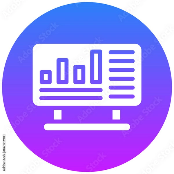Obraz Online Statistics Vector Icon