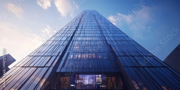Fototapeta Modern skyscraper architectural design