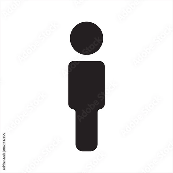 Fototapeta user icon with white background