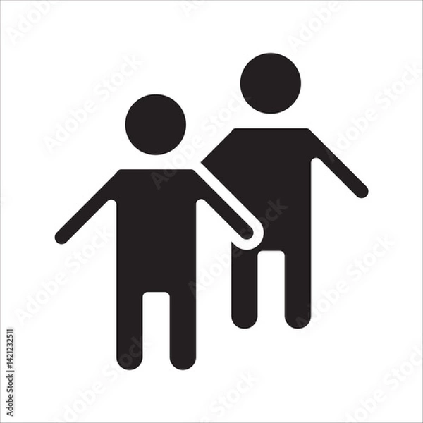 Fototapeta user icon with white background