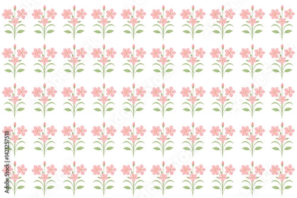 Fototapeta seamless pattern of flower motifs