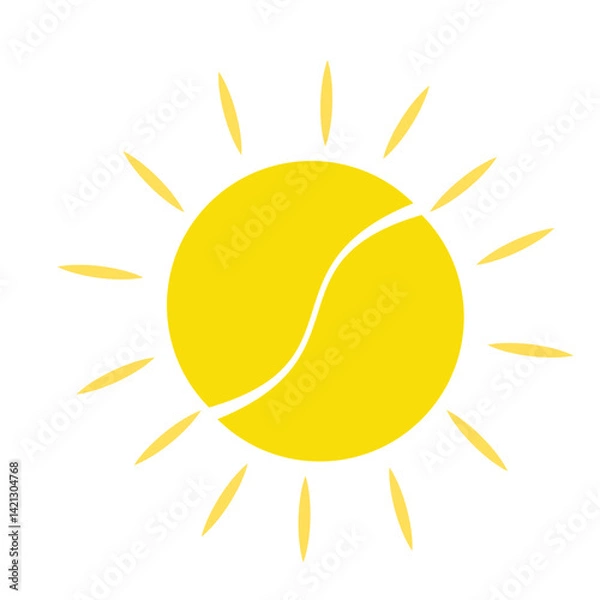 Obraz sun icon vector illustration