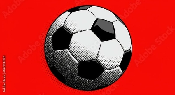 Obraz Pop Art Soccer Ball