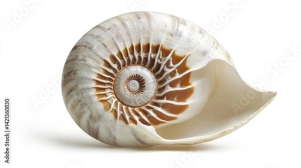 Fototapeta seashell isolated on white background