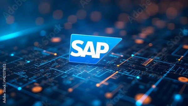 Obraz Ai-powered sap logistics management system a logistics...