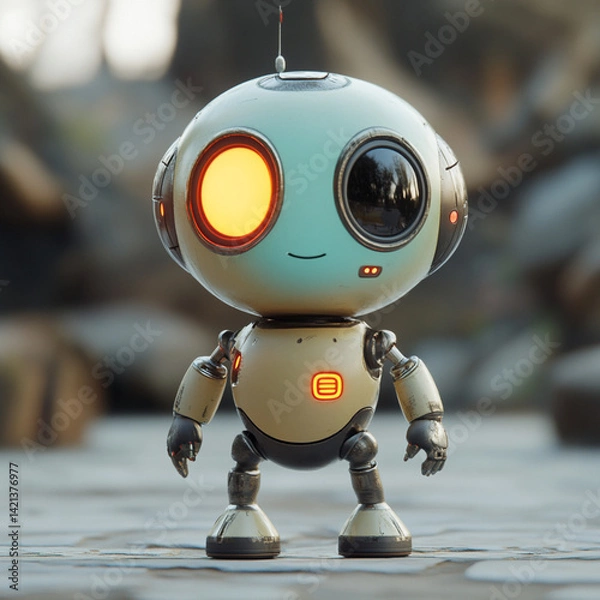 Fototapeta A cute robot