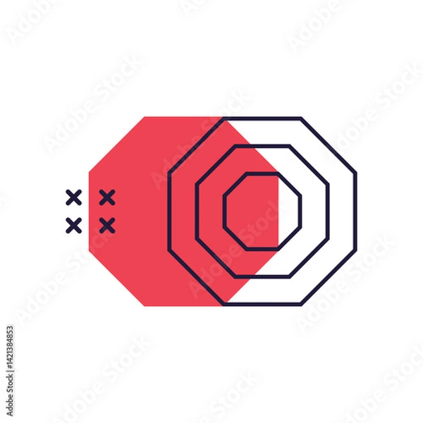 Fototapeta Geometry Memphis Shape