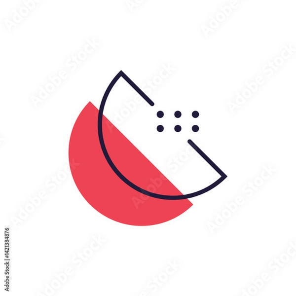 Fototapeta Geometry Memphis Shape