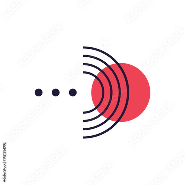 Fototapeta Geometry Memphis Shape