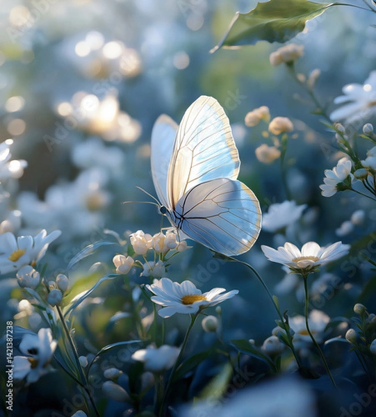 Obraz butterfly on flower