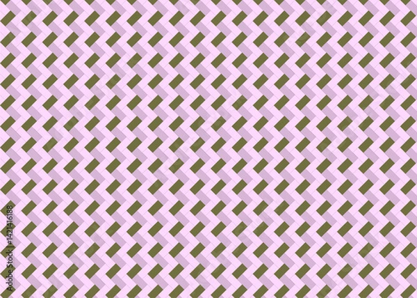 Obraz 背景 長方形タイル ジグザグ模様