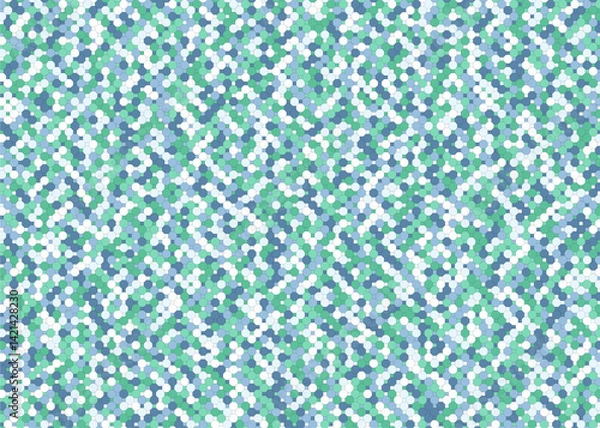 Fototapeta 背景 タイル ドットのような八角形模様