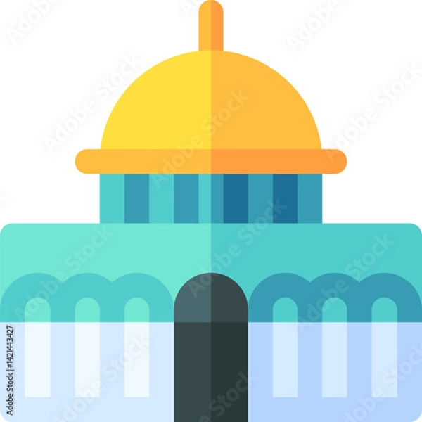 Obraz jerusalem illustration on a white background     