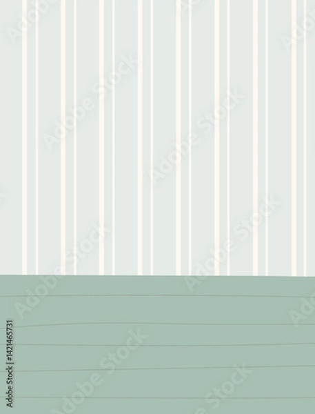Fototapeta interior of an empty bathroom with tiles on the floor and walls. Vector illustration