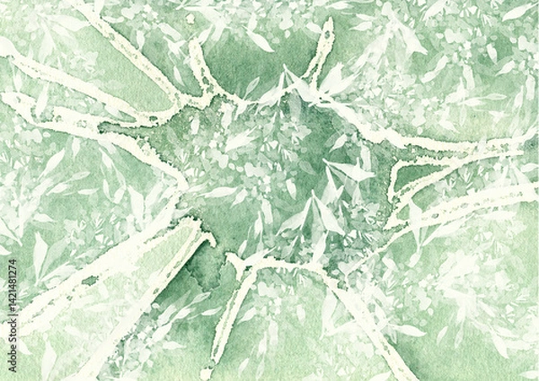 Obraz Environmental background, banner, poster, abstract pattern. Creative organic texture, in watercolor grunge style.