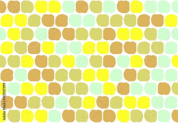 Fototapeta 背景 タイル ドットのような丸模様