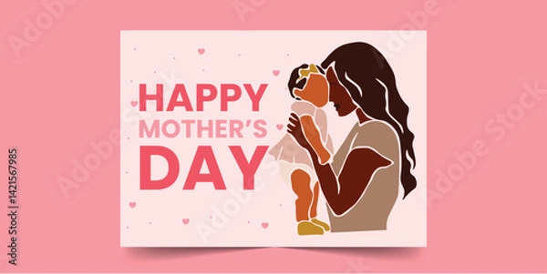 Obraz Mother's Day Card Template