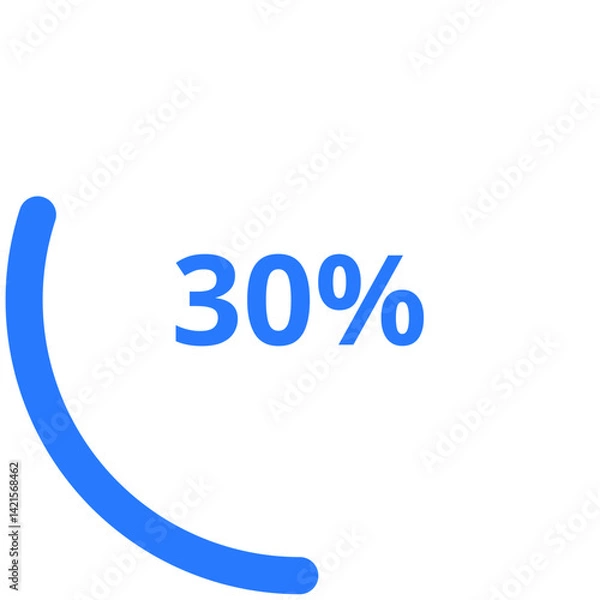 Obraz 30% Circular Progress Bar
