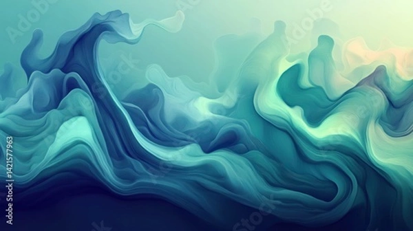Fototapeta Abstract Flowing Liquid Design