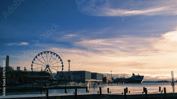 Fototapeta ヘルシンキの朝焼け