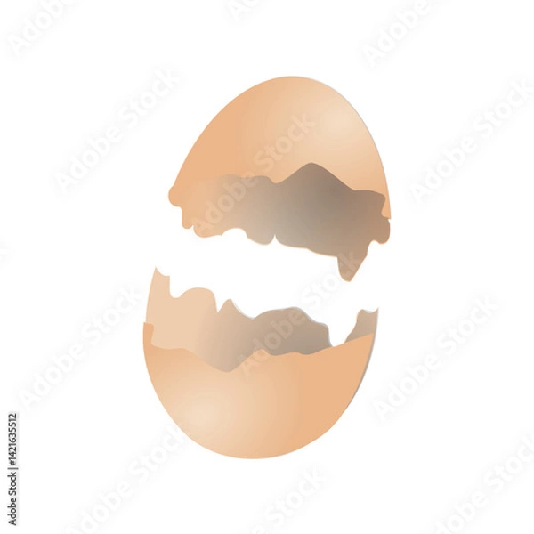 Obraz broken egg shell