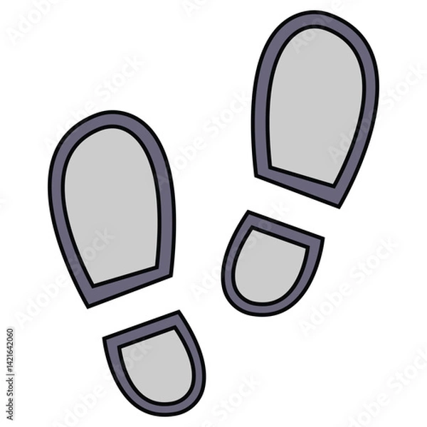 Obraz Footprints icon Vector Desin