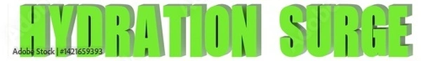 Fototapeta Hydration Surge - 3d text , 3d render