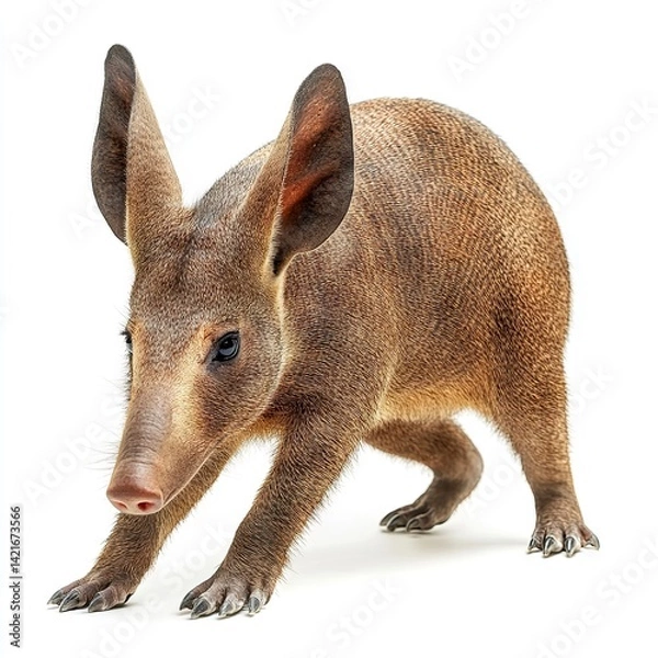 Fototapeta Photo of Aardvark Isolated on white background,