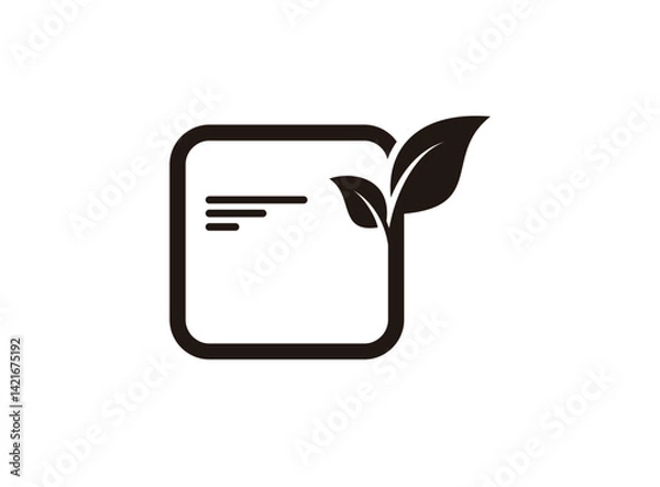 Obraz PrinGreen book logo icon design vector imaget