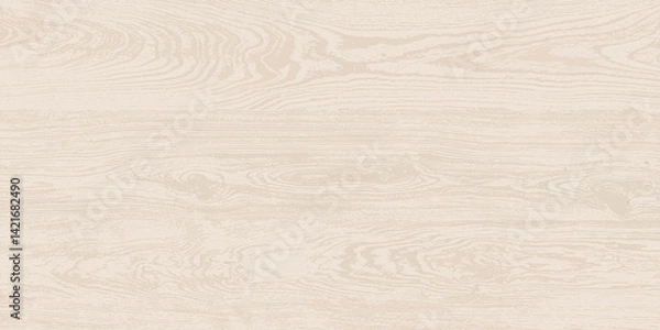 Fototapeta A seamless light beige wood grain texture with a natural and smooth finish.