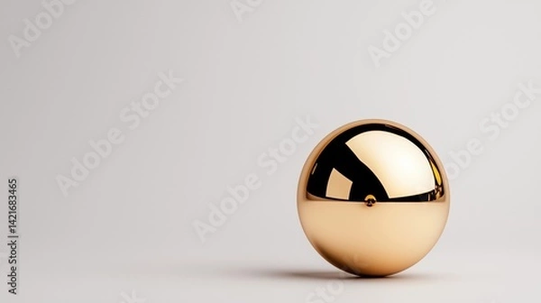 Obraz golden egg on white background