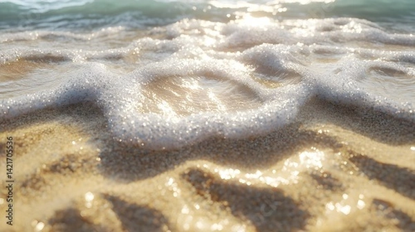 Fototapeta 82. Pebbled beach texture with photorealistic granules and water-smooth surfaces